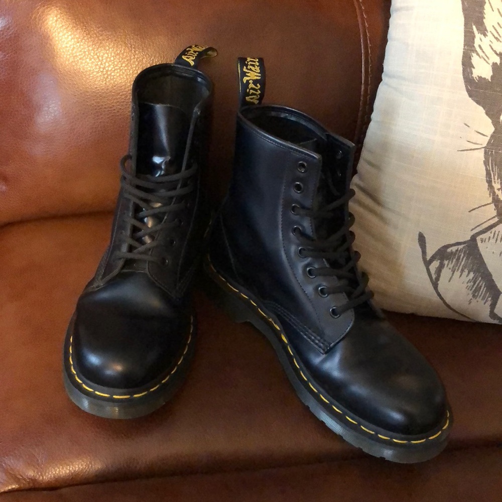 Doc Martins boots, worn once, size 9